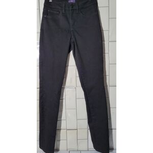 NYDJ ALINA Black  Legging Jean Size 0  Mid Rise 